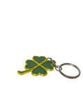 Four-leaf clover keychain on a white background